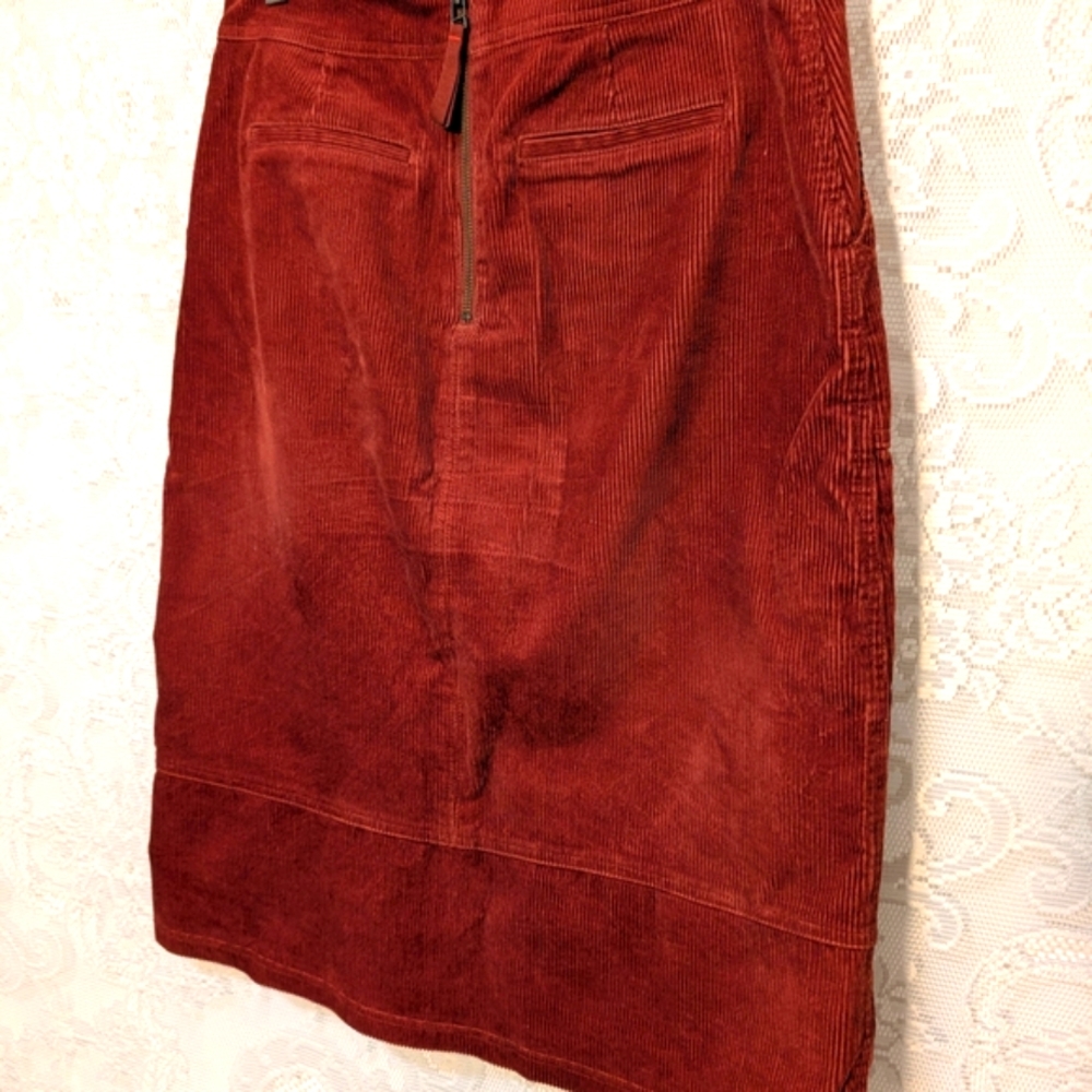 Boden Red Corduroy Pencil Skirt - Picture 4 of 11